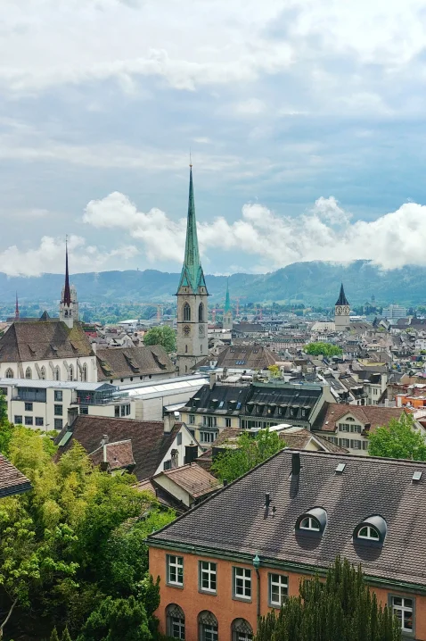 View of Zurich from polyterrace (ETHZ)
