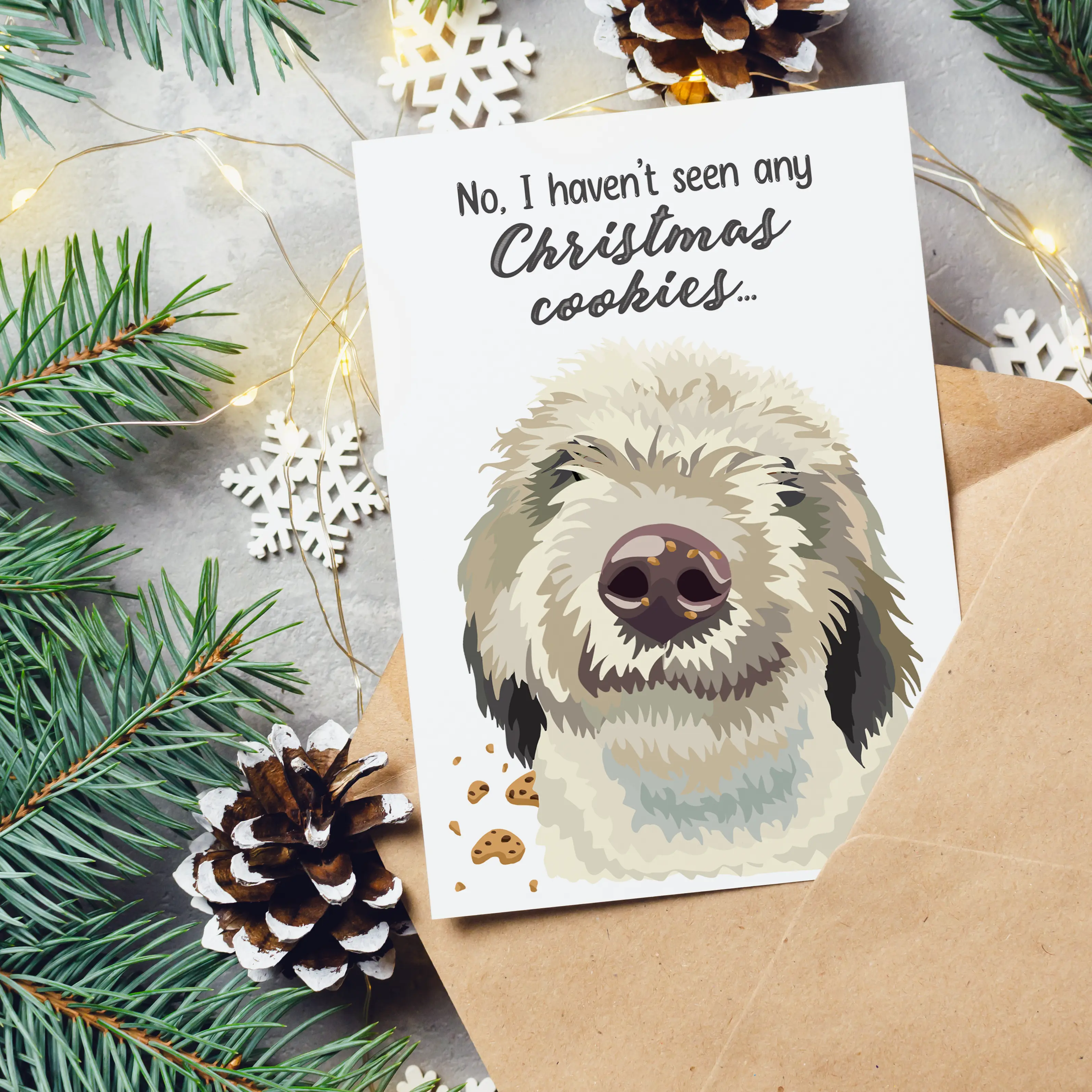 Christmas card illustration